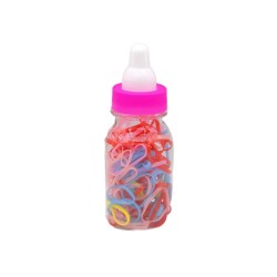 کش مو چهل گیس طرح شیشه شیر کودک مدل رنگی ضخیم کد 80-35-3