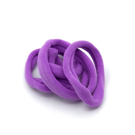 کش مو حوله ای رنگ بنفش پاستیلی بسته 5 عددی