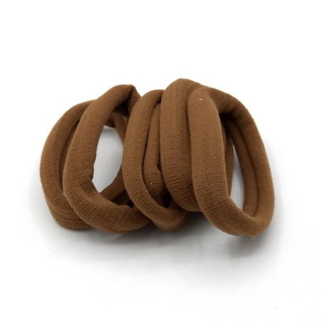 کش مو حوله ای ضخیم طیف قهوه ای بسته 5 عددی