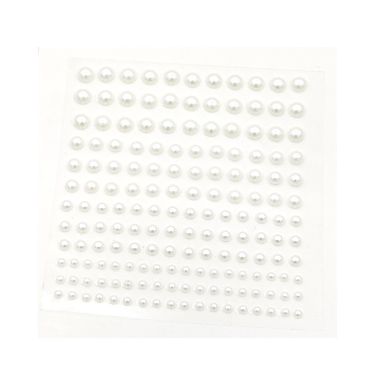 نگین صورت درشت و مو طرح مروارید زیر و بسته 100 عددی