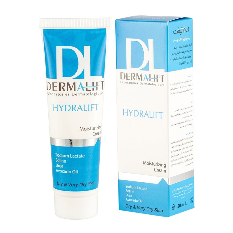 کرم مرطوب کننده پوست درمالیفت مناسب پوست خشک و خیلی خشک مدل Hydralift حجم 50 میل