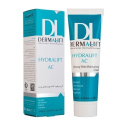 کرم مرطوب کننده پوست درمالیفت مناسب پوست چرب و جوشدار مدل Hydralift AC حجم 50 میل