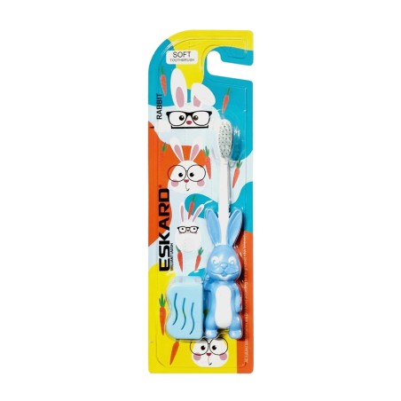 مسواک کودک اسکارد درپوش دار برس نرم مدل Rabbit کد 141
