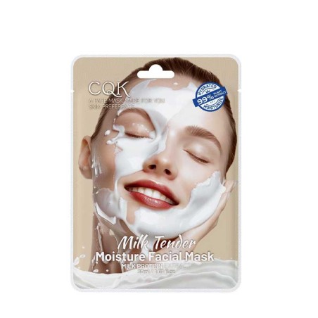 ماسک صورت ورقه ای سی کیو کا مدل شیر حجم 30 میل