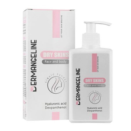 کرم ژل پاک کننده درم انجلین با آبکشی مناسب پوست خشک 200 میل