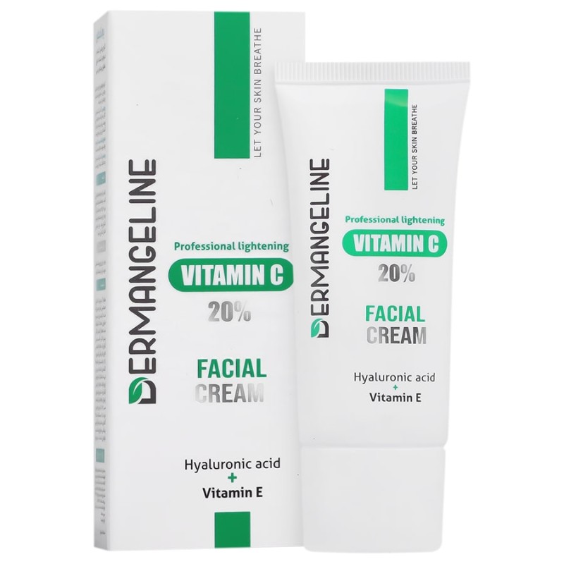 کرم روشن کننده مرطوب کننده درم انجلین حاوی ویتامین C حجم 30 میل