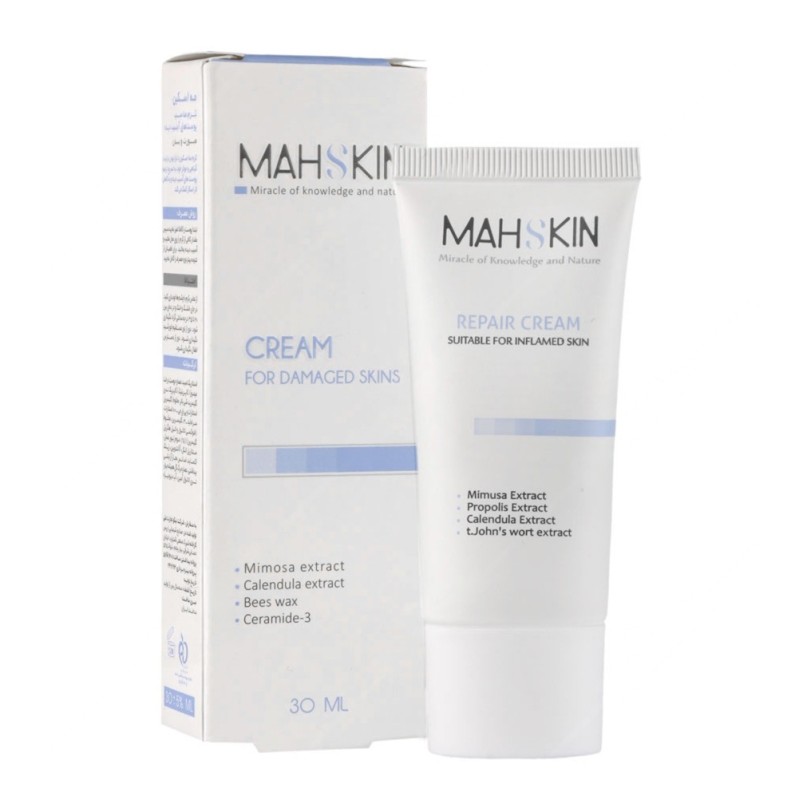کرم صورت و بدن مه اسکین مناسب پوست های آسیب دیده مه اسکین 30 میل