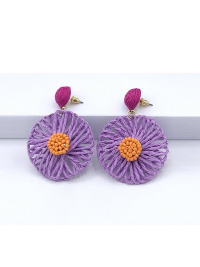 گوشواره زنانه طرح گل یاسی
