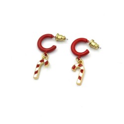 گوشواره زنانه طرح کریسمس 5