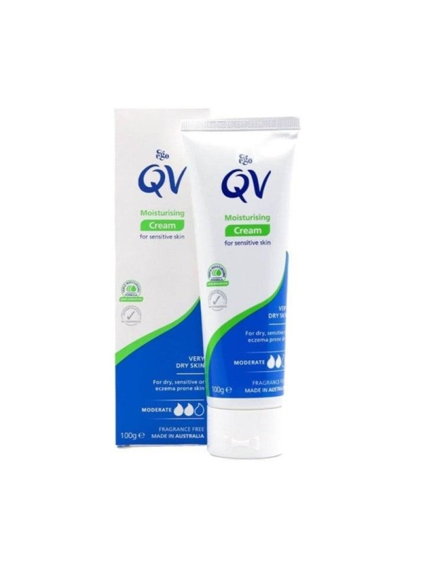 کرم مرطوب کننده کیو وی QV مناسب پوست های حساس حجم 100 میل