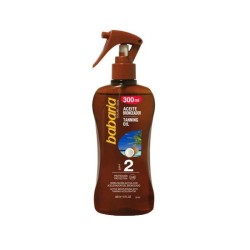 اسپری برنزه کننده بدن باباریا مدل COCO SPF2 حجم 300 میل