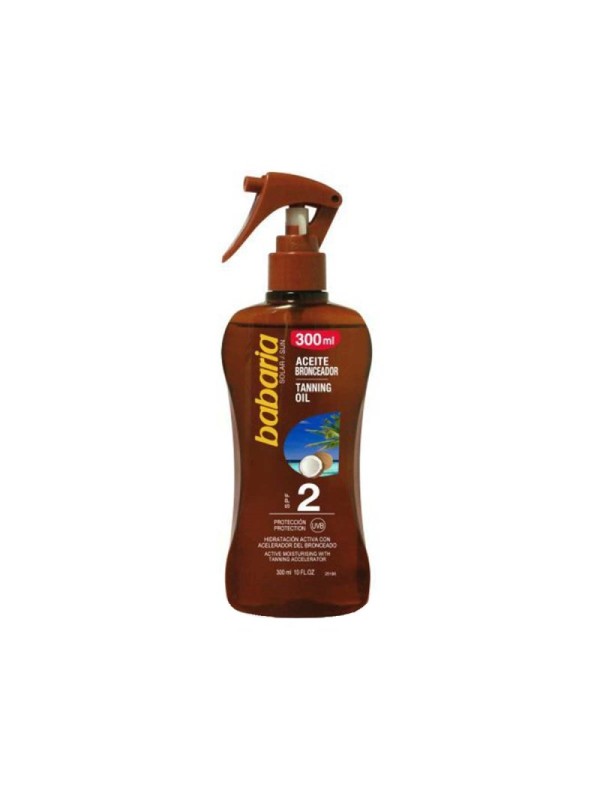 اسپری برنزه کننده بدن باباریا مدل COCO SPF2 حجم 300 میل