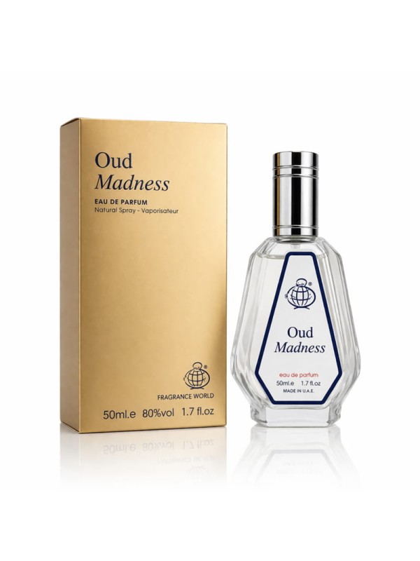 ادوپرفیوم unisex فرگرانس ورد مدل OUD MADNESS حجم 50 میل