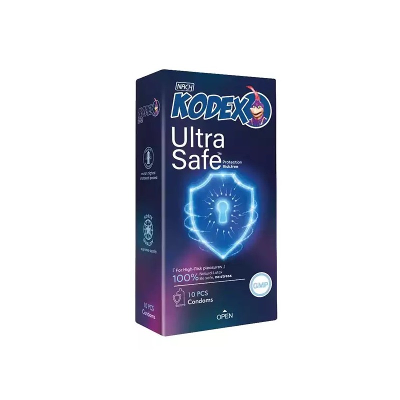 کاندوم کدکس مدل Ultra Safe بسته 10 عددی