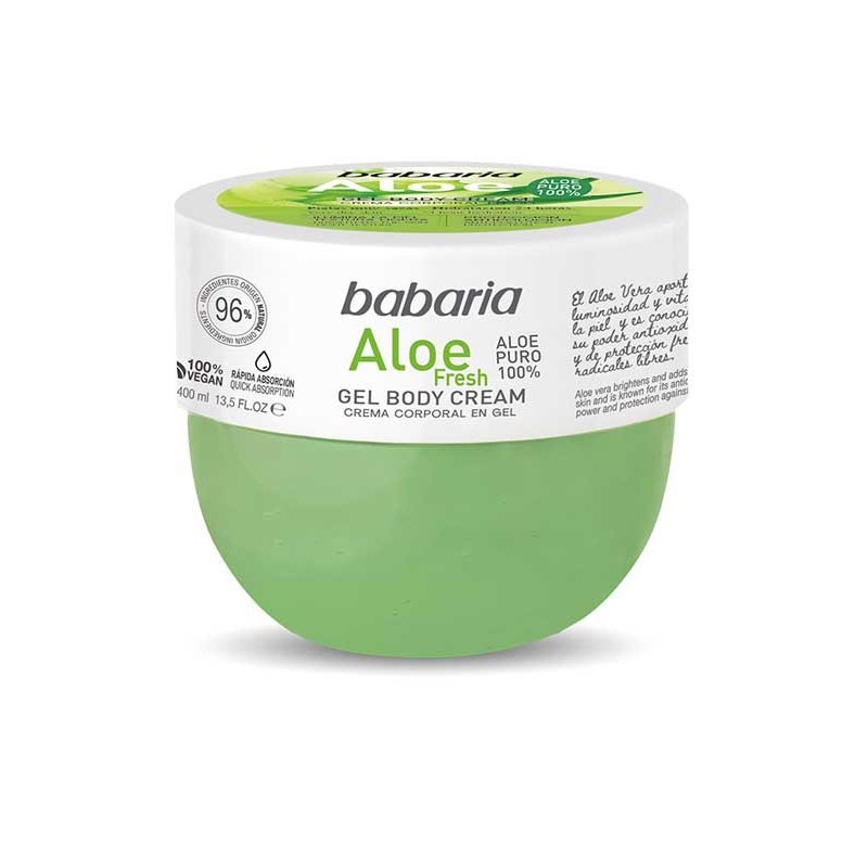 ژل کرم بدن باباریا BABARIA مدل ALOE FRESH حجم 400 میلی لیتر