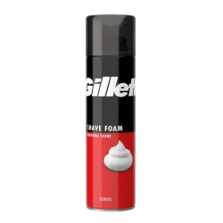 فوم اصلاح صورت ژیلت GILLETTE سری ORIGINAL SCENT مدل REGULAR (قرمز) حجم 400 میلی لیتر