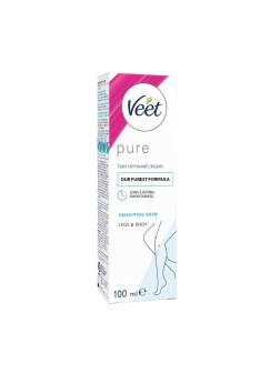 کرم موبر ویت VEET سری PURE مدل SENSITIVE SKIN حجم 100 میل