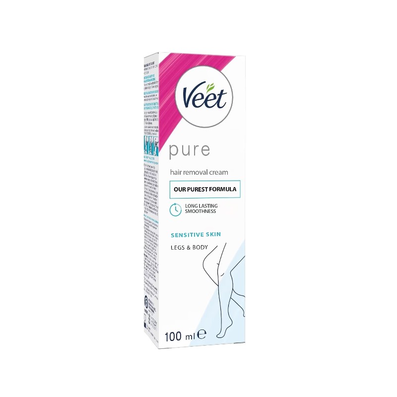 کرم موبر ویت VEET سری PURE مدل SENSITIVE SKIN حجم 100 میل