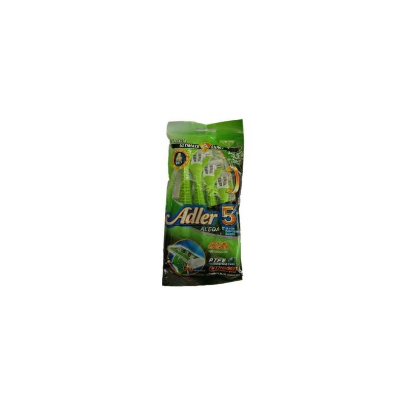 خودتراش 5 لبه سبز آلدا Aleda بسته 4 عددی
