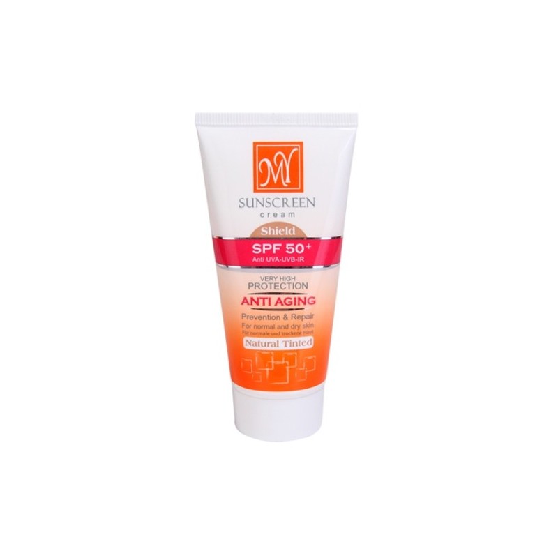 کرم ضد آفتاب SPF50 ضد چروک شیلد (رنگی طبیعی) مای