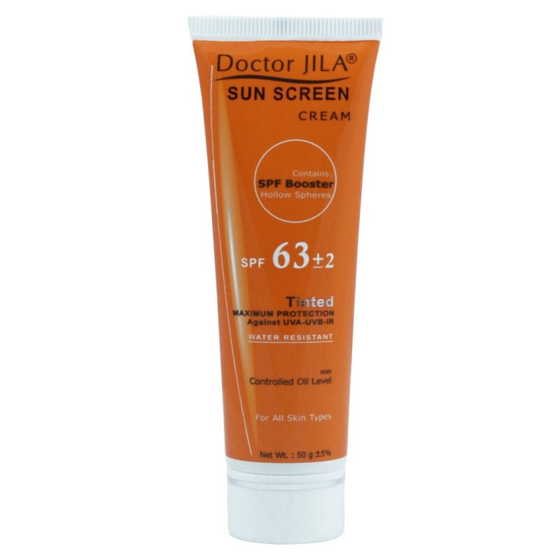 کرم ضد آفتاب رنگی SPF63 دکتر ژیلا