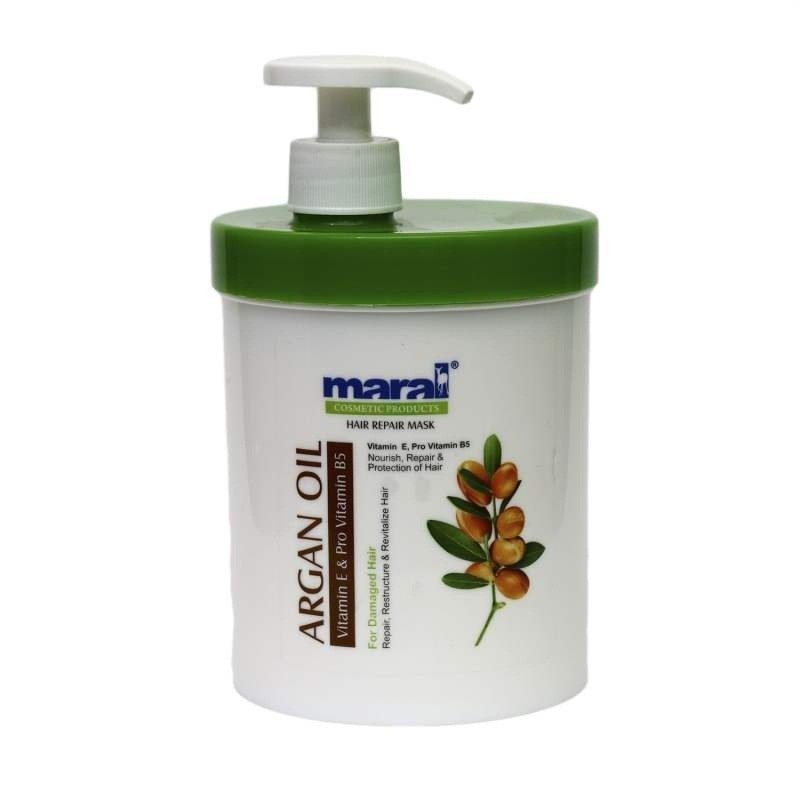 ماسک مو روغن آرگان مخصوص موهای آسیب دیده مارال 750 میل