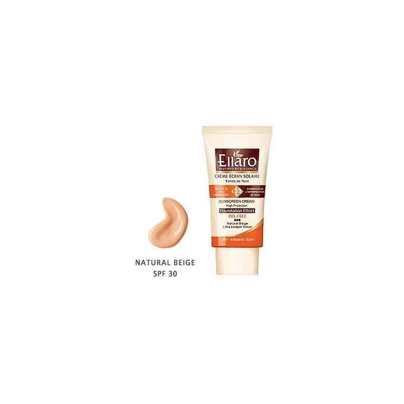 کرم ضد آفتاب SPF30 کرم پودری فاقد چربی سه نقطه - بژ طبیعی Natural Beige الارو 40 میل