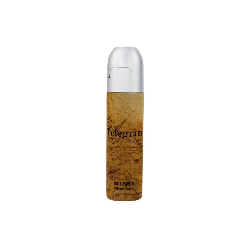بادی اسپلش مردانه رایحه Silver Scent مدل Telegram اسکلاره 230 میل