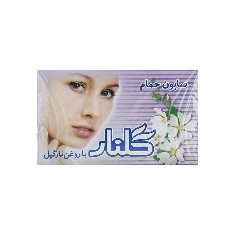 صابون حمام روغن نارگیل سفید گلنار 6 عددی