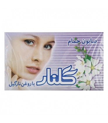 صابون حمام روغن نارگیل سفید گلنار 6 عددی