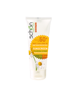 کرم ضد آفتاب +SPF50 مخصوص پوست چرب رنگ طبیعی شون 50 میل 