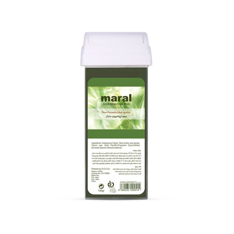 موم وکس خشابی عصاره آلوئه ورا و روغن زیتون مخصوص موهای ضخیم مارال 100 گرمی