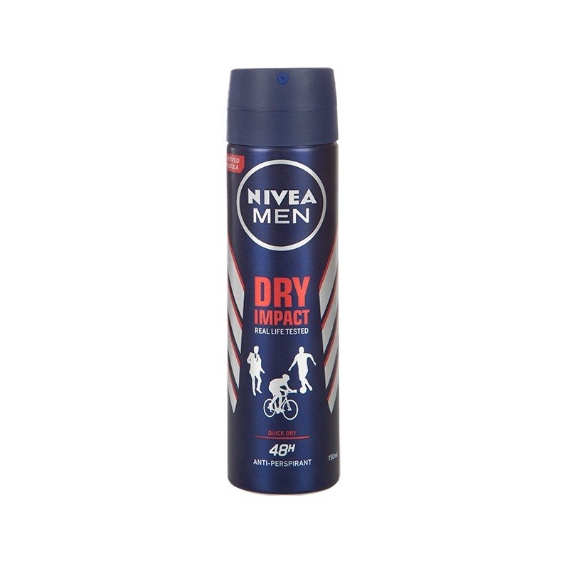 اسپری مردانه پودری Dry Impact real life tested نیوا 150 میل