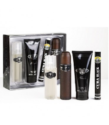 ست کادویی مردانه 4 تکه مدل بلک Black کوبا