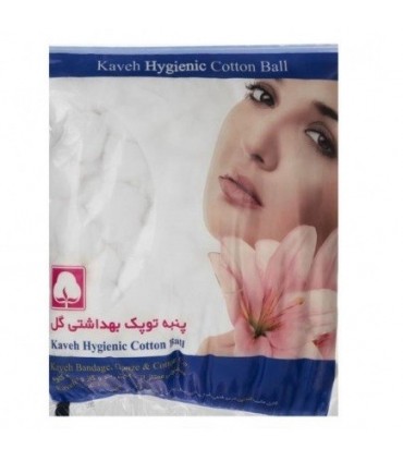 پنبه توپک سفید بهداشتی گل 100 گرم