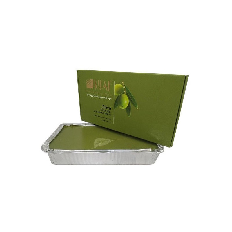 موم اپیلاسیون قالبی عصاره زیتون Olive کواف پروفشنال 500 گرم
