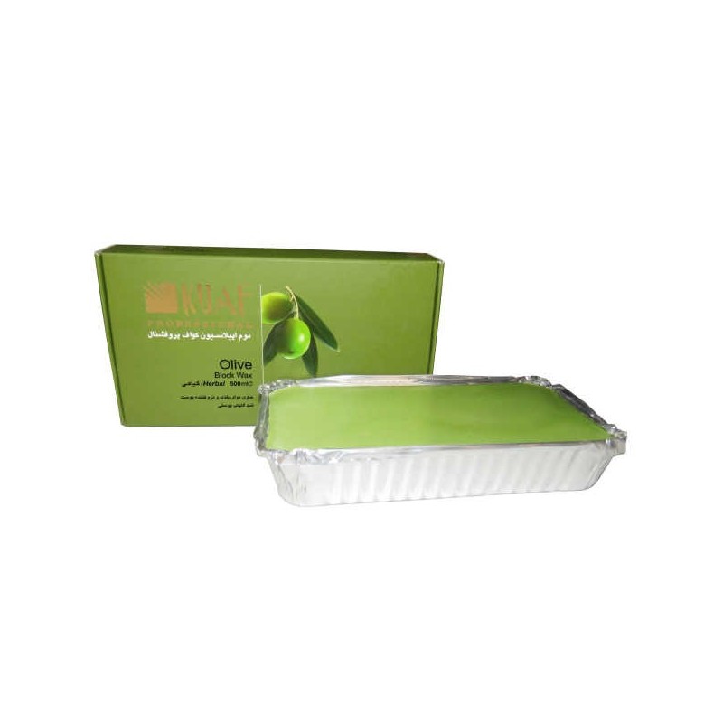 موم اپیلاسیون قالبی عصاره زیتون Olive کواف پروفشنال 500 گرم