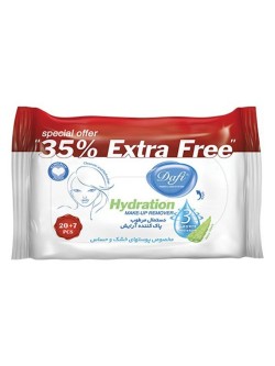 دستمال مرطوب پاک کننده آرایش دافی آبرسان 20+7 عددی