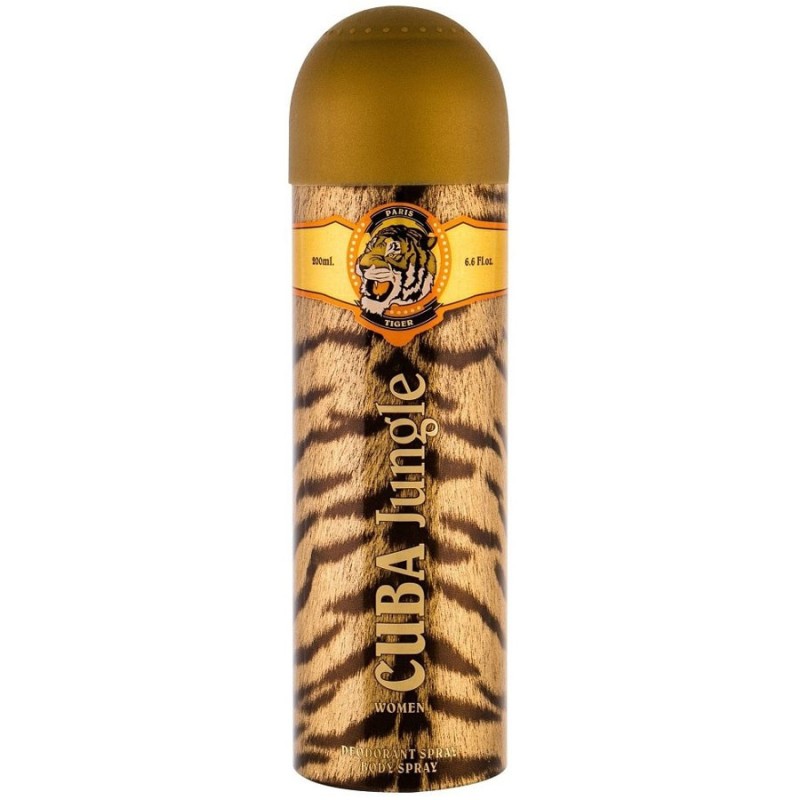 اسپری بدن زنانه مدل Jungle Tiger کوبا 200 میل