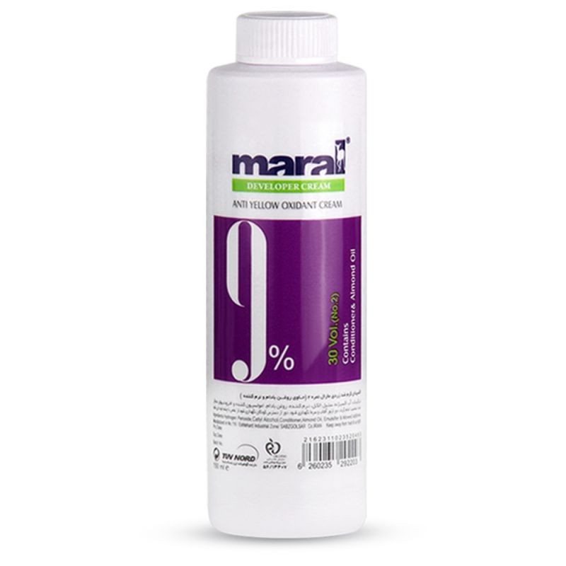 اکسیدان 9% نمره 2 ضدزردی کوچک مارال 150 میل